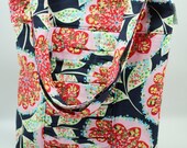 Ruffled Tote- Amy Butler Lark Midnight Charisma