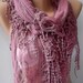 Mothers Day gift Super elegant scarf Feminine scarf Rose pink.