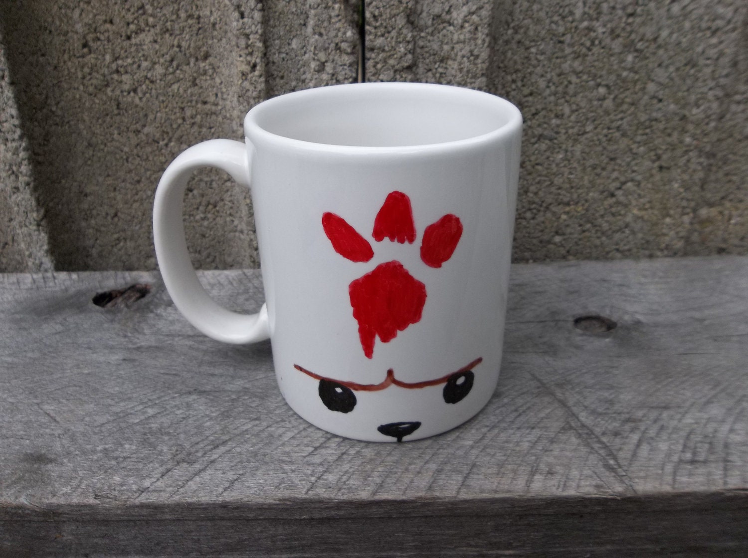 Castle Crashers Hand-Drawn Ceramic Mug, Bear: 5th in a Series of 8