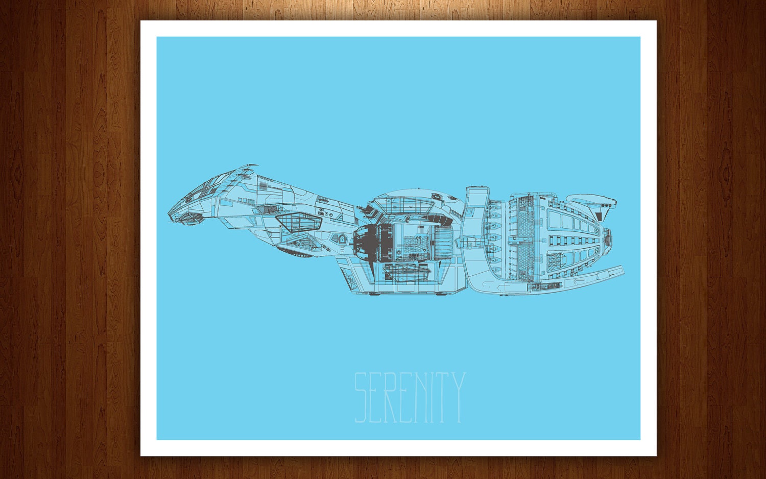 Serenity Ship- 8x10" Firefly digital wall art