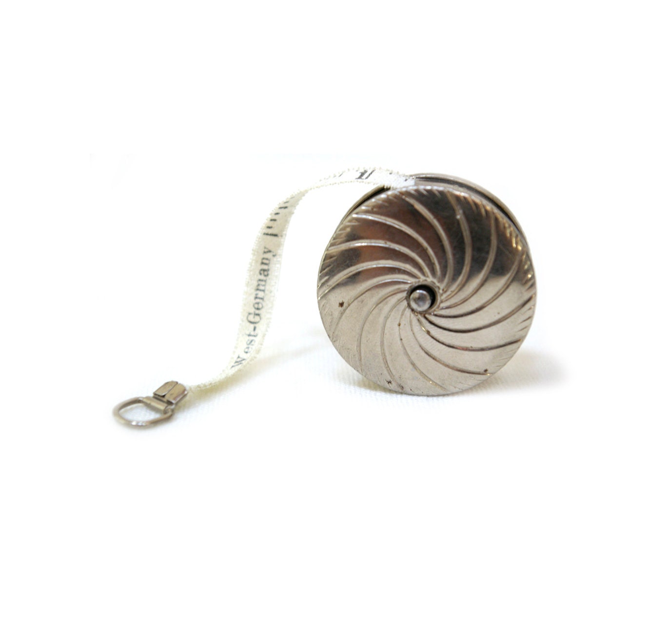 Vintage Sweet Silverplate Sewing Tape Measure