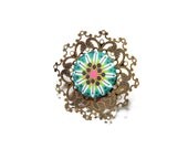 Passion Fruit Flower Cocktail Ring