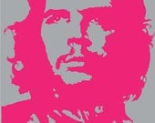 Viva Che 1968 Print 36x24" Silver Variation. Che, Revolution, Iconic, Retro, Pop art, Vintage, Unique, Che Guevara, Large wall art.