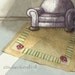 No Rest No. 2 watercolor original painting fairytale art shadows chair Susan Sorrell Hill