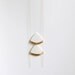 C h i a r a - Feminine long necklace - White porcelain & handpainted fine gold - Modern geometric jewelry