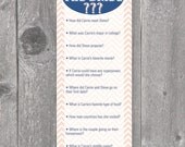Printable Chevron Bridal Shower Game
