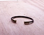Autumn Camo Bullet Casing Bracelet recycled .22lr casings black brown orange tan paracord wire BRZN