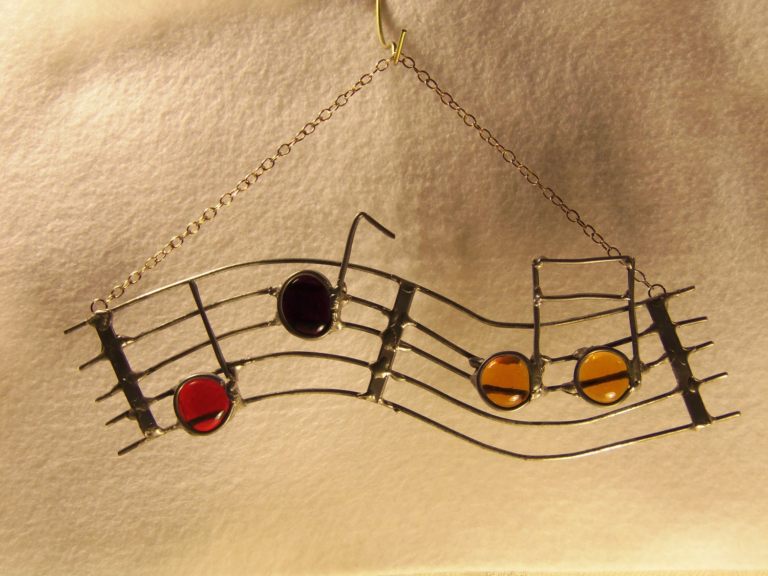 Stained Glass Music Notes On Staff By Infinitetreasuresllc On Etsy