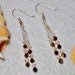 On Sale / Dangling Earrings,Dangle earrings,Glass Crystal Earrings with Glass Crystals Hand Made.