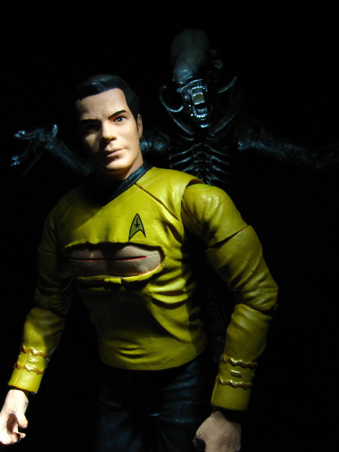Captain Kirk Vs. Alien 11x14 Print