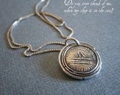 Sailors Sweetheart Wax Seal Necklace - Think of me