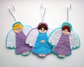 DIY  Felt Angel Ornaments - PDF Sewing Pattern, Christmas decorations