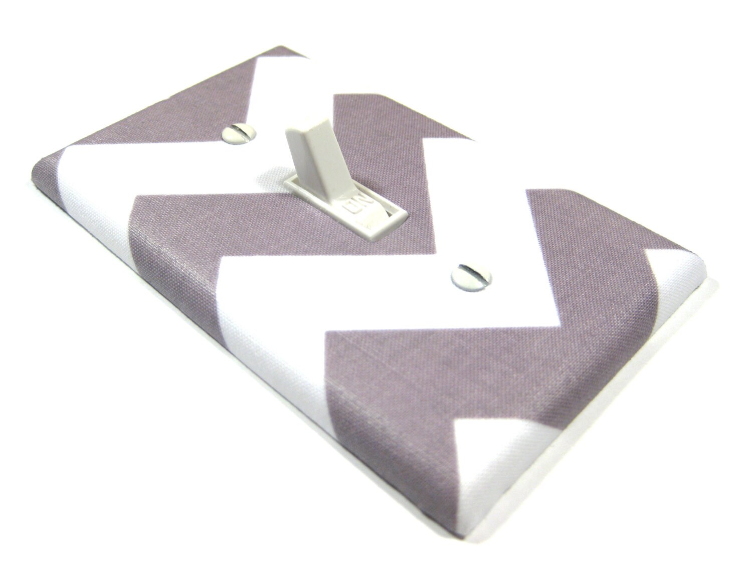 White and Gray Chevron RILEY Light Switch Cover Grey Nursery Decor Switchplate Switch Plate Outlet Rocker Dimmer