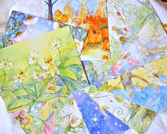 fairy postcards, 12 postcards cards (new images available), mermaids,