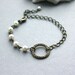 Sale - Eternity Ring, Ivory Pearl Bracelet. A Round Infinity. Antiqued Brass. Best Friends. For Wife, For Sis. Engagement. Valentine Gift.