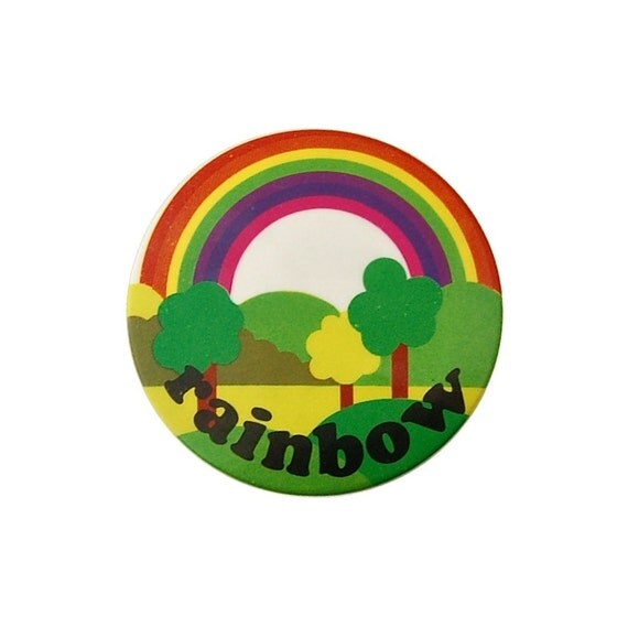 Vintage Rainbow Badge - British Kids TV Show