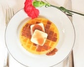 Waffle Soap with maple syrup & butter pads - Breakfast Soap - Food Soap - Father's Day Soap