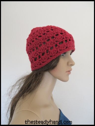 Adult/Teen Maroon Cloche Beanie D14