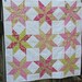 Baby Girl Quilt Hand Quilted 8 Point Star Quilt