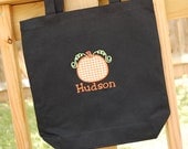 Appliqué Pumpkin Halloween Bag-Trick or Treat