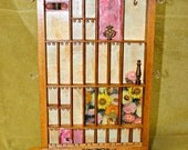 Tabletop Rotating Jewelry Organizer with Mirror & hooks on back