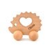 Personalized Wooden Toy - Waldorf Wood Animal Toy -  Natural Hedgehog Push Toy for Babies and Toddlers - Montessori Eco-Friendly Toy