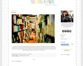 Rainbow and Arrows Premade Blogger Template