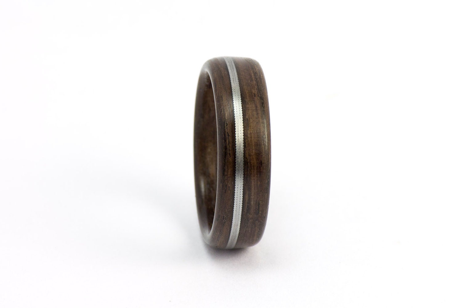 The Man's Ring, Handmade Ebony and Guitar String Jewelry