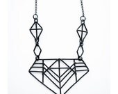 Geometric Necklace - Pharaoh Revival Necklace - Inspired by Armatures of Bridge Structures and Danish Half Timbering