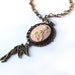 Fairy Necklace Lolita Cameo Pastel Pink Art Nouveau Faeries MADE TO ORDER