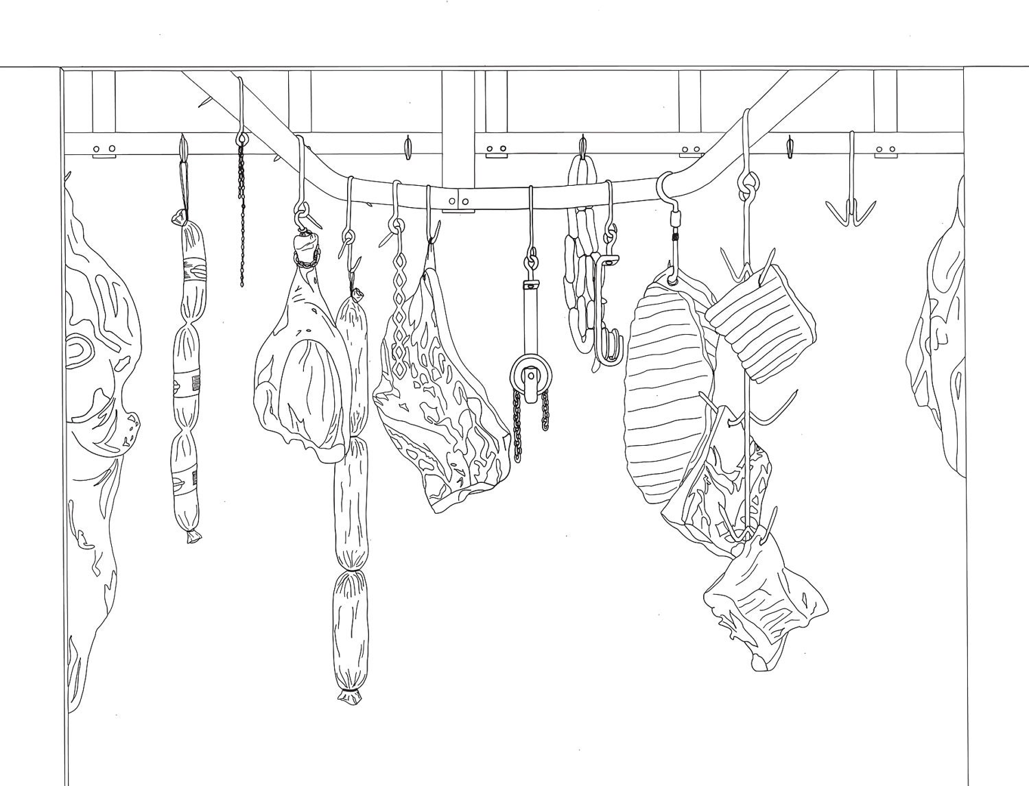 Meat Locker 12 x 16 print Limited Edition