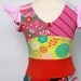 Upcycled Dress Handmade Recycled Twirl Knit dress Repurposed Pieced Tunic Size 2T /3T( Europ. size 122/128)
