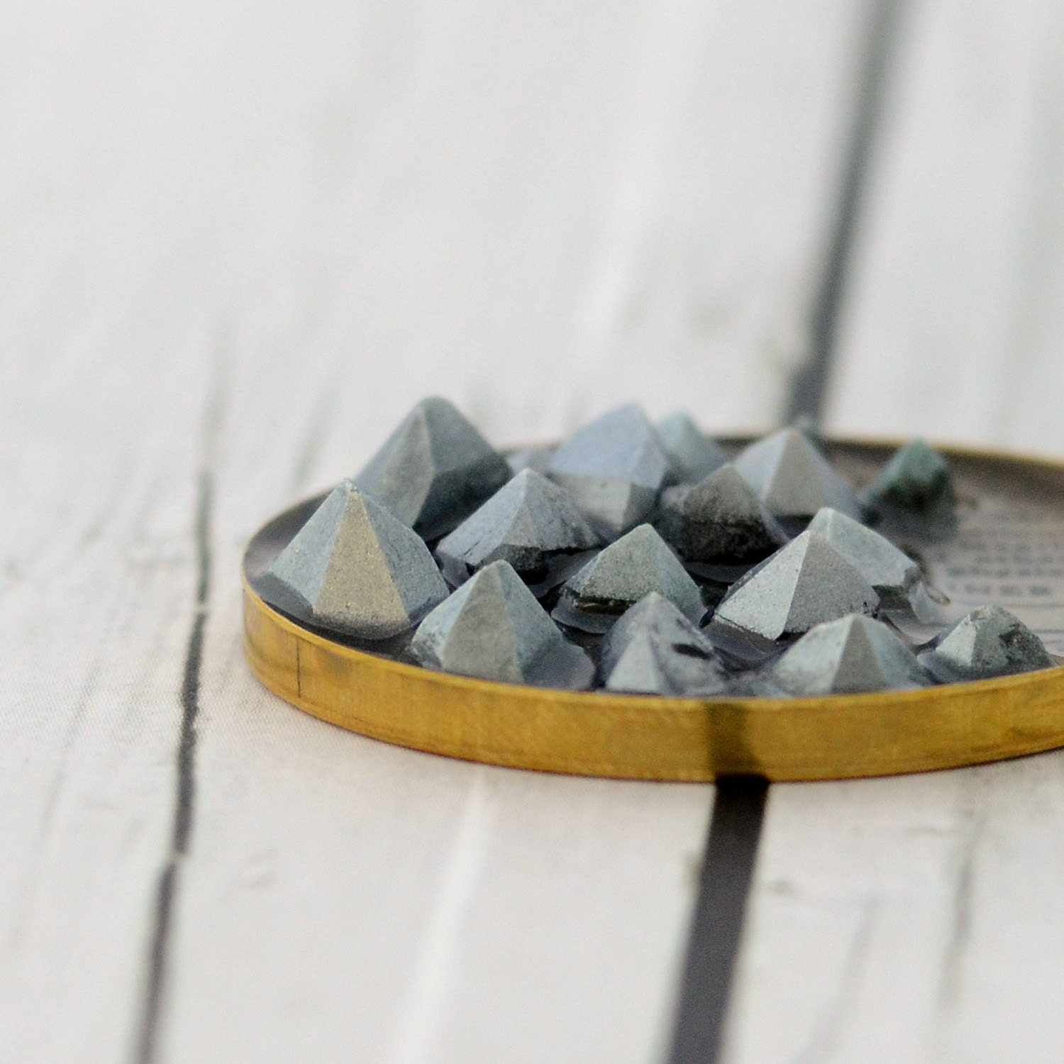Silver Faux Terminated Quartz Points Necklace