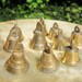Vintage Antique Brass Bells Tribal India Set of Ten