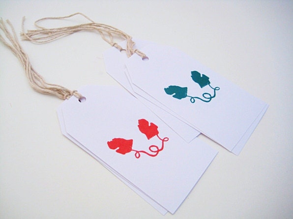 michigan mittens gift tags - set of 6