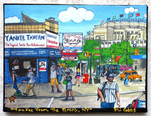 Yankees Town, The Bronx, New York , Print on Canvas