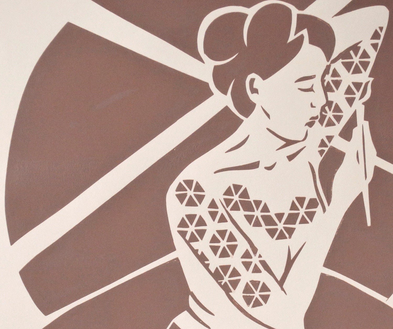 Paper cuts (3) silkscreen on paper