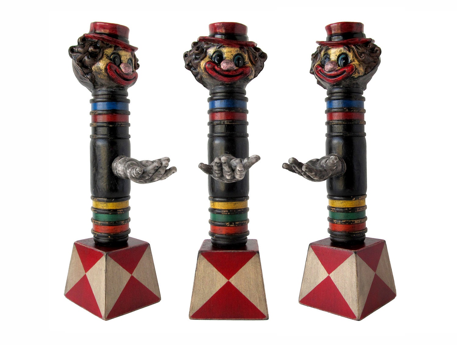 The Juggler - Clown ART DOLL - Original Mixed Media Assemblage