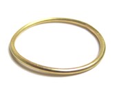 Solid gold ring, genuine 18 Karat yellow gold stacking ring 1mm