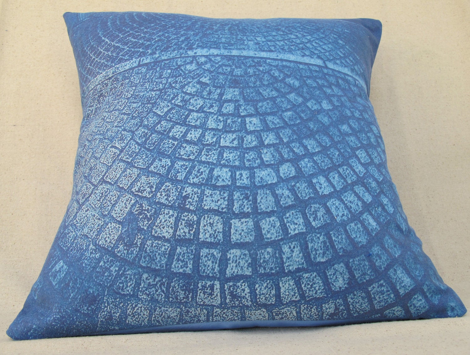 sunprint pillow -- steps