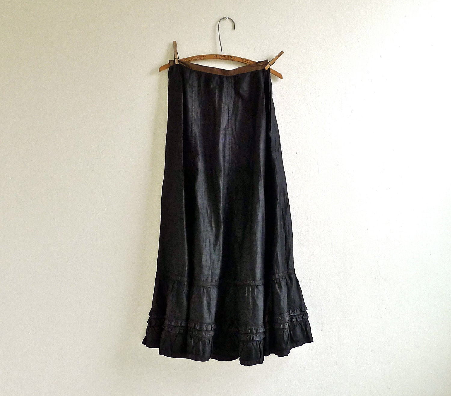Antique Victorian Mourning Skirt - marybethhale