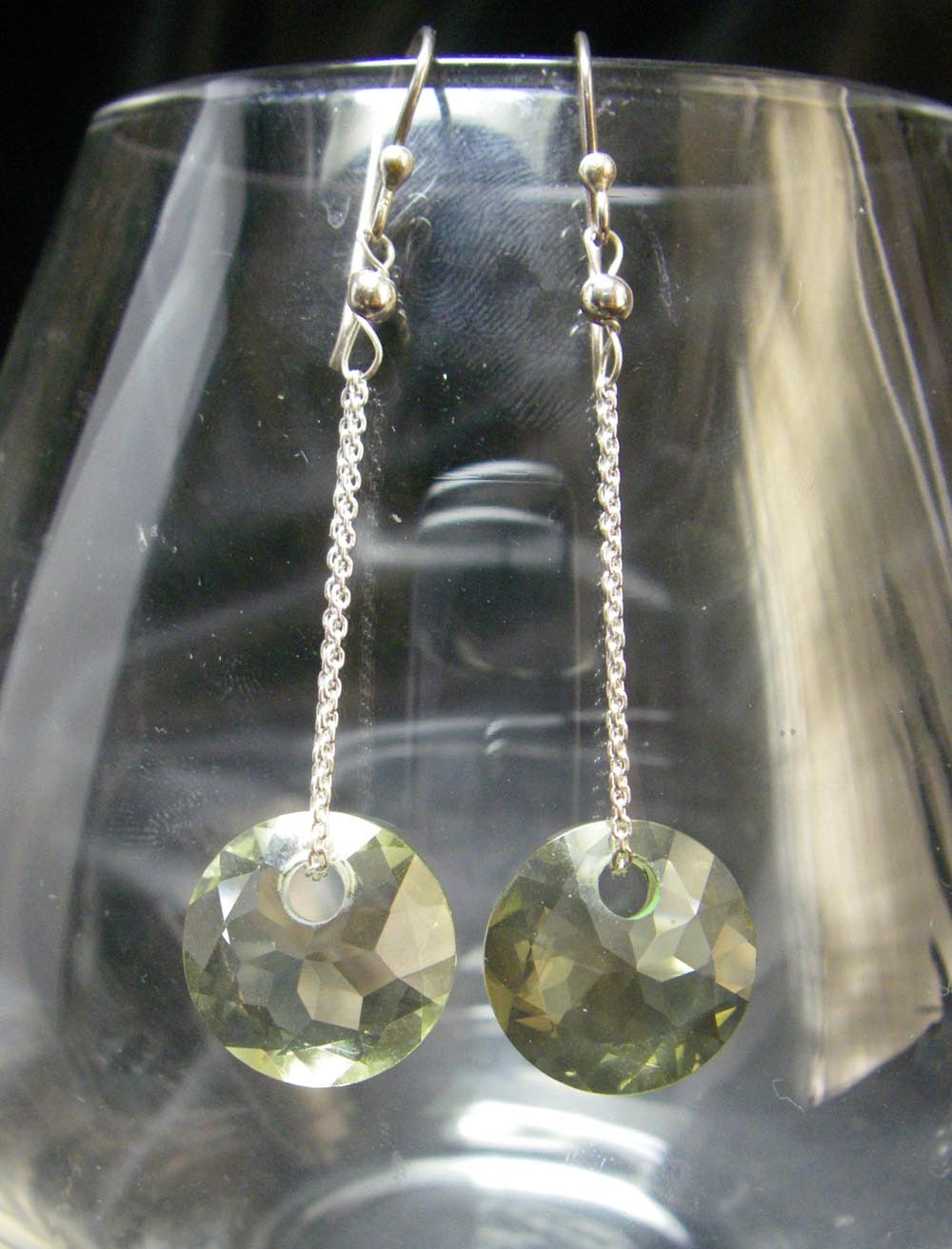Yummy Lemon Citrine Drop Silver Earrings