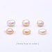RESERVED LISTING Freshwater 2 Peach & 1 Black - classic organic pearl gold necklace