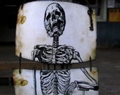 Skeleton Banner - Sci Fi Wall Anatomy Chart, Vintage Science Wall Hanging (3 feet) Halloween Skeleton