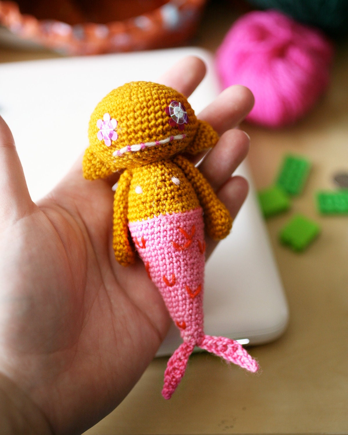 OOAK Mermaid Monster Plush