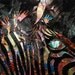 Original Zebra Painting Large abstract contemporary metallic multicolor black palette knife impasto fine art by Susanna 36x24