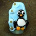 Handmade Lampwork Glass Focal Bead Animal -Penguin- by Jason Powers SRA