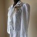 Boho Wedding Blazer Bridal White Lace Jacket Embroidery Tattered Shabby Chic Puffed Sleeves Destination Alternative Wedding Rustic