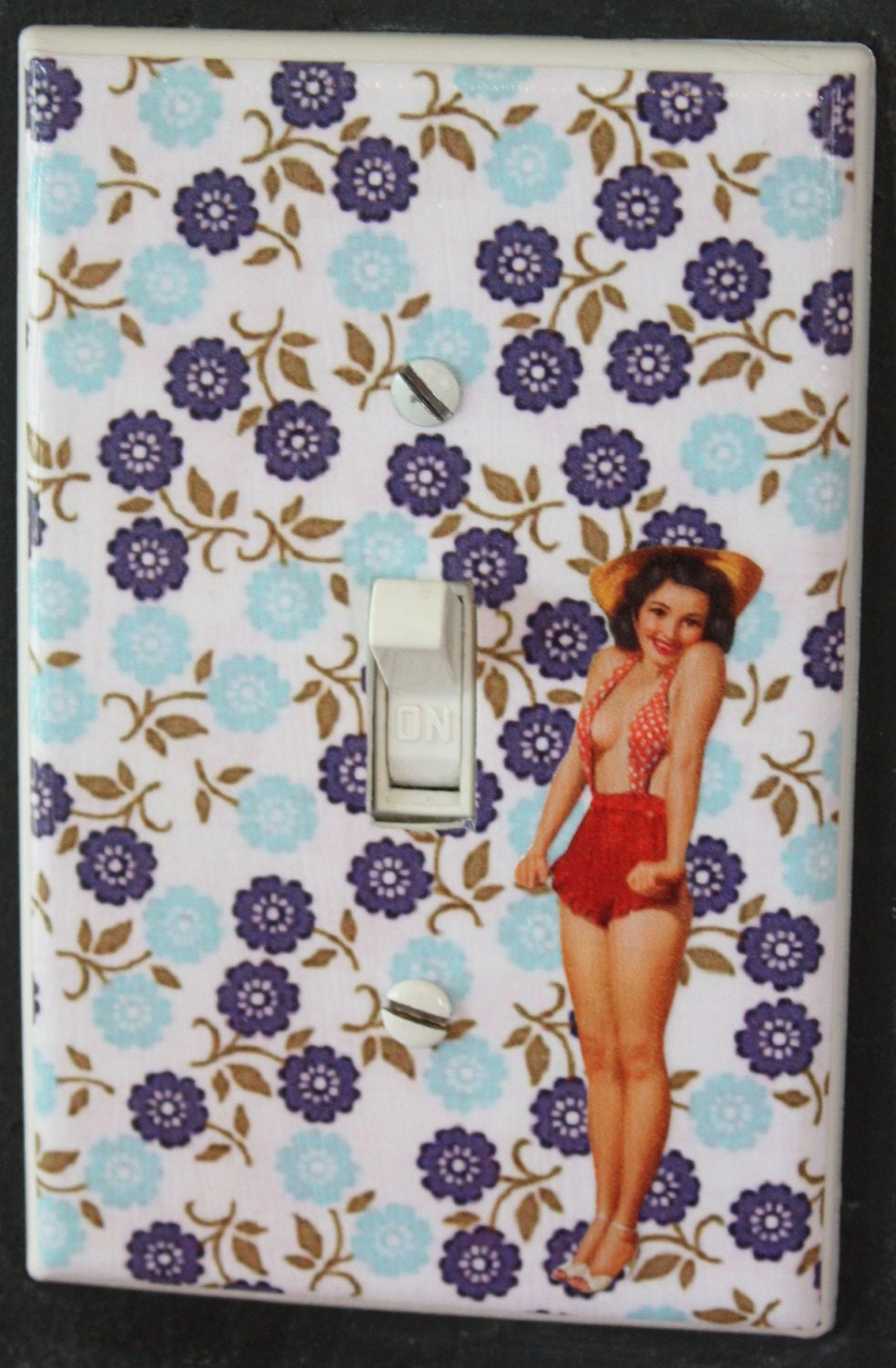 Country Girl Pinup Girl Light Switch Cover