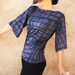 The Altogether - iheartfink Handmade Hand Printed Plaid Bell-Sleeve Top